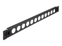 Delock Patchpanel (Blindblech) - D-Typ - Rack montierbar - Schwarz - 1U - 48.3 cm (19")