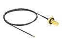 Delock Antennenkabel - SMA (W) Bulkhead zu MHF 4L LK (M)