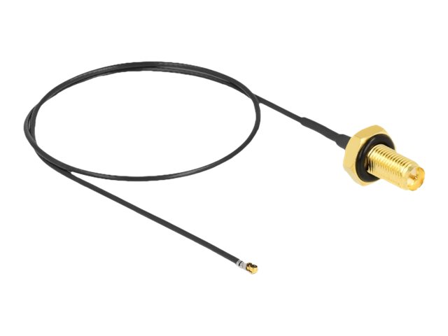 Delock Antennenkabel - RP-SMA (W) Bulkhead zu MHF 4L LK (M)