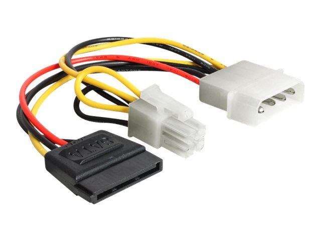 Delock Netzteil - SATA-Stromstecker, Netzstecker P4 zu interne Stromversorgung, 4-polig (M)