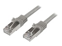 StarTech.com Startech 3m CAT6 Ethernet Cable, 10 Gigabit Shielded Snagless RJ45 100W PoE Patch Cord, CAT 6 10GbE SFTP Network Cable w/Strain Relief, Grey, Wiring is UL Certified/TIA - Category 6 - 26AWG (N6SPAT3MGR)