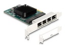 Delock Netzwerkadapter - PCIe 2.0 x4 Low-Profile