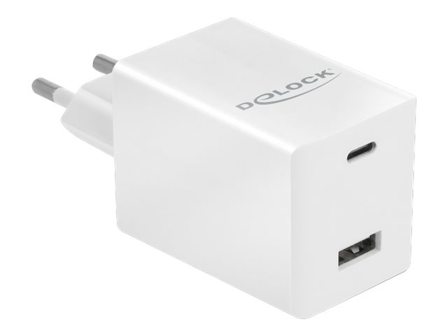 Delock Netzteil - 48 Watt - 3 A - Fast Charge, PD 3.0 - 2 Ausgabeanschlussstellen (USB, USB-C)