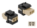 Delock Modulare Eingabe - LC x 2 - Schwarz