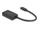 Delock Videoadapter - HDMI, 24 pin USB-C weiblich zu 24 pin USB-C männlich - 15 cm - Schwarz - USB-Stromversorgung (100 W)