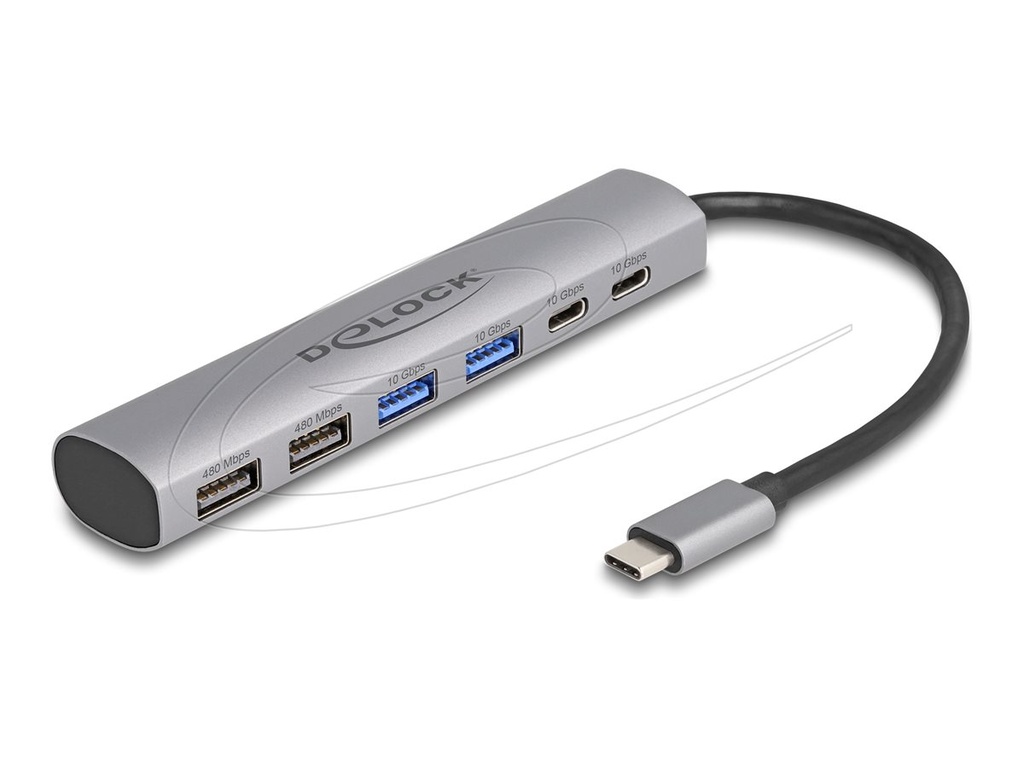 [64232] Delock Hub - 2 x USB-C 3.2 Gen 2 + 2 x USB