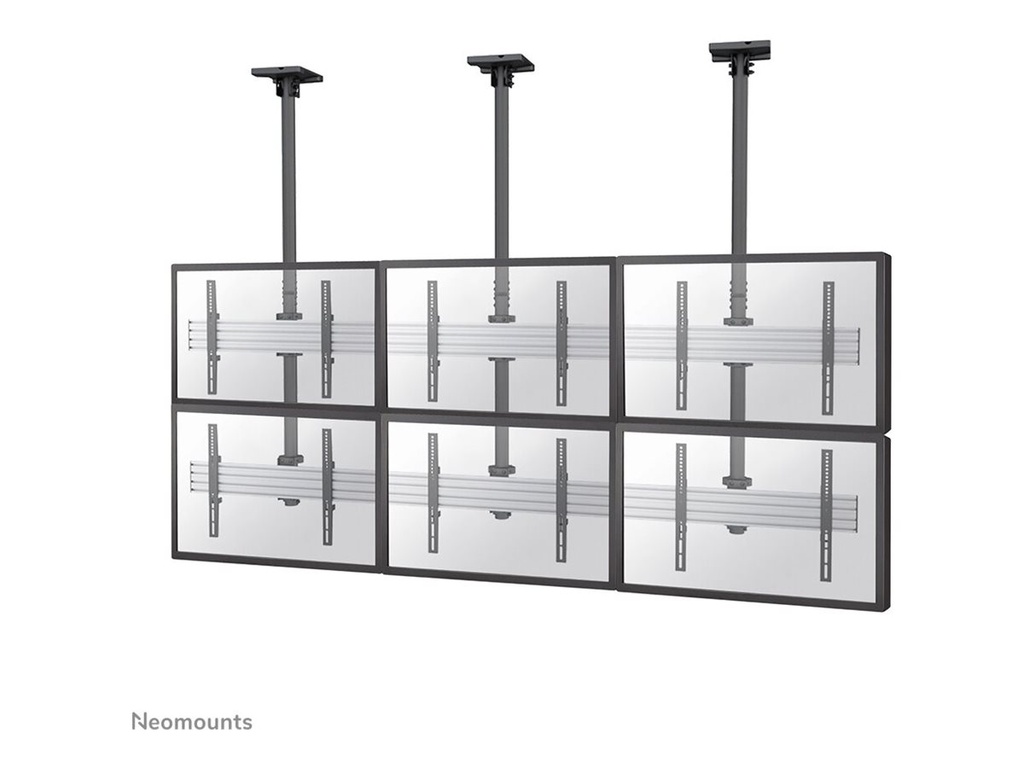 Neomounts NMPRO-C32 - Klammer - fest - für 3x2 Videowand - Schwarz - Bildschirmgröße: 81.3-139.7 cm (32"-55")