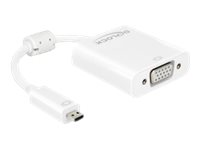 Delock Adapter HDMI Micro-D male > VGA female with Audio - VGA-Adapter - 19 pin micro HDMI Type D (M)