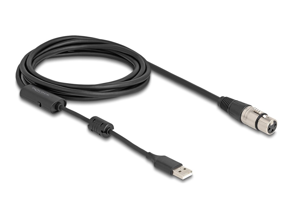 Delock Mikrofonkabel - USB männlich zu XLR3 weiblich