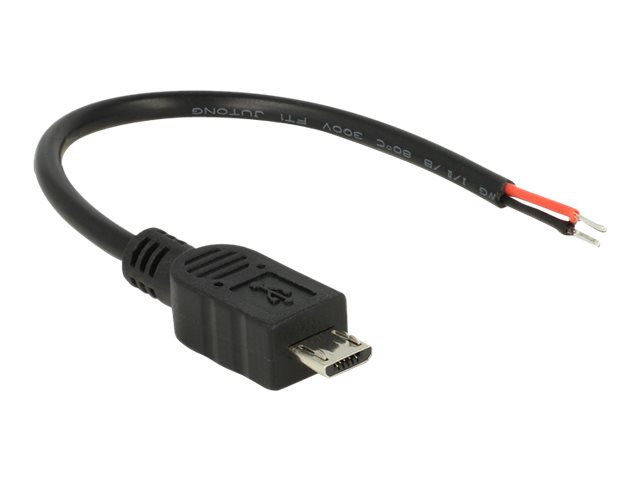 Delock Stromkabel - ohne Stecker zu Mikro-USB Typ B (nur Strom)