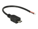 Delock Stromkabel - ohne Stecker zu Mikro-USB Typ B (nur Strom)