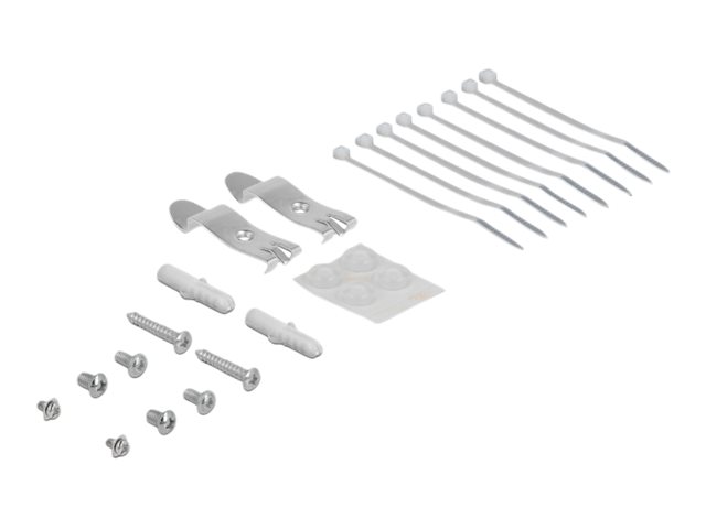 Delock Leeres Keystone-Patchpanel - geeignet für Wandmontage, DIN schienenmontierbar