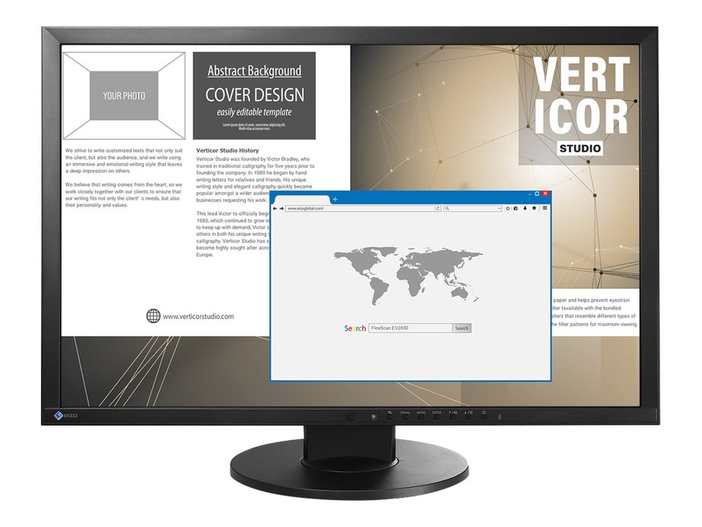 EIZO FlexScan EV2430-BK - LED-Monitor - 61 cm (24")
