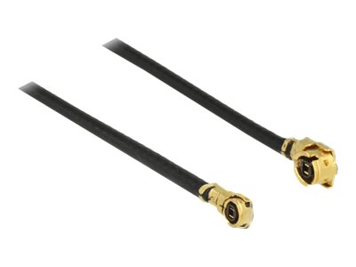 Delock Antennenkabel - MHF/U.FL Stecker gewinkelt zu MHF4/HSC Stecker gewinkelt