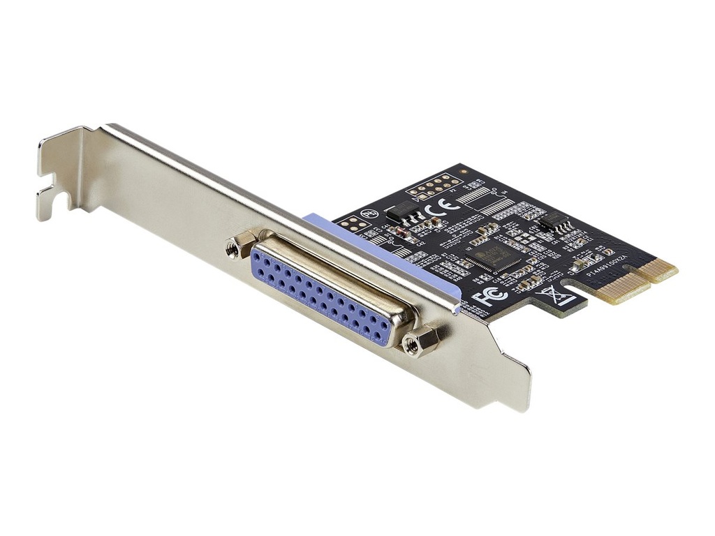 StarTech.com 1 Port PCIe-Erweiterungskarte - PCI-Express zu Parallele Schnittstellenkarte - Desktop-Erweiterungs-LPT-Controller für Drucker, Scanner & Plotter - SPP/ECP - Standard/Low Profile (PEX1P2)