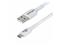 StarTech.com 3m (9.8ft) White USB-A to USB-C Charging Cable/Cord, M/M - USB-Kabel - USB (M)