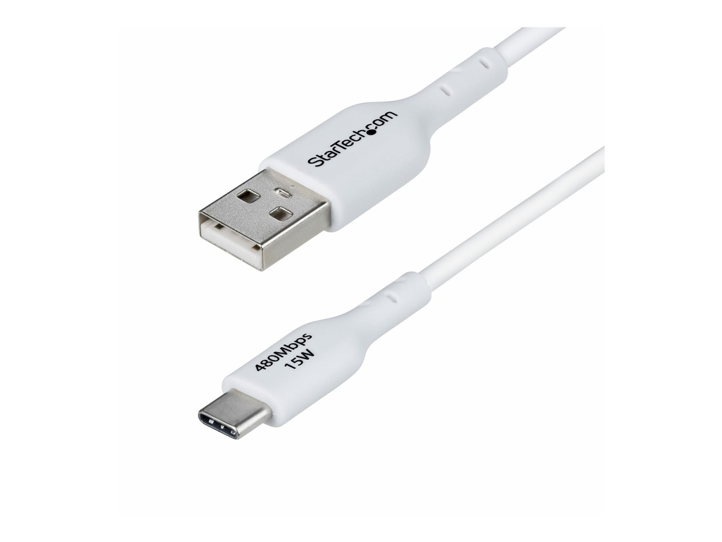 StarTech.com 3ft (1m) White USB-A to USB-C Charging Cable/Cord, M/M - USB-Kabel - USB (M)