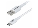 StarTech.com 2m (6.6ft) White USB-A to USB-C Charging Cable/Cord, M/M - USB-Kabel - USB (M)