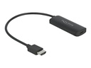 Delock Videoadapter - HDMI männlich zu 24 pin USB-C weiblich - 18 cm - Schwarz - unterstützt 8K 30 Hz (7680 x 4320)