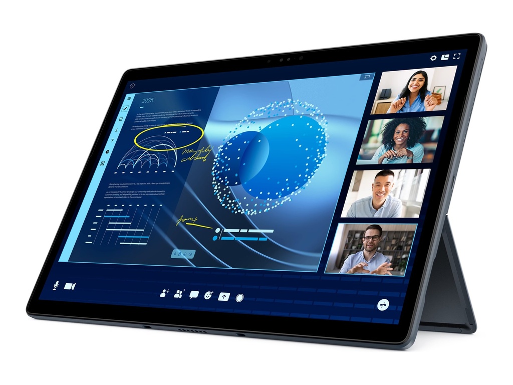 Dell Latitude 7350 Detachable - Tablet - mit abnehmbarer Tastatur - Intel Core Ultra 7 164U / 1.1 GHz - Evo - Win 11 Pro - Intel Graphics - 16 GB RAM - 512 GB SSD NVMe, TLC, Class 35 - 32.917 cm (12.96")