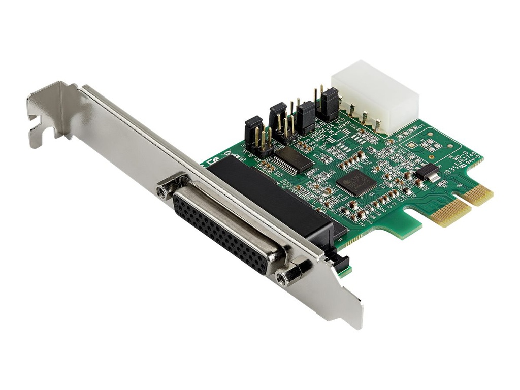 StarTech.com Startech 4 Port Serielle PCI Express RS232 Adapter Karte - PCIe RS232 Serielle Host Controller Karte - PCIe auf Serielle DB9 Karte - 16950 UART - Erweiterungskarte - Windows & Linux (PEX4S953)