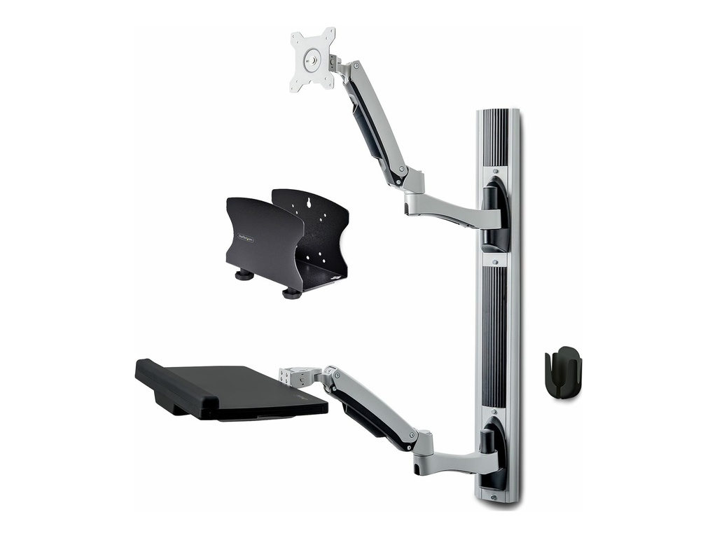 StarTech.com Wall Mount Workstation, VESA Mount For 32" Monitors (22lb/10kg)
