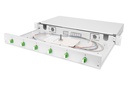 DIGITUS LWL-Spleißbox, 1HE, bestückt, 6x LC-APC DX, OS2