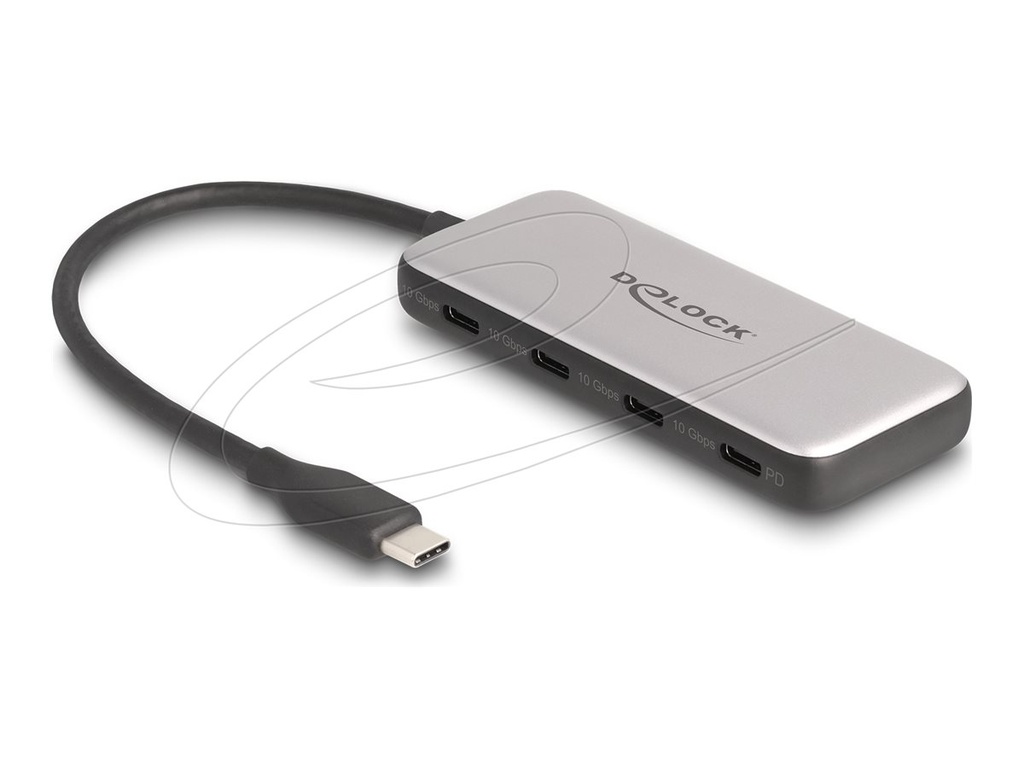 [64261] Delock Hub - 10 Gbps, PD 85W - 4 x USB-C 3.2