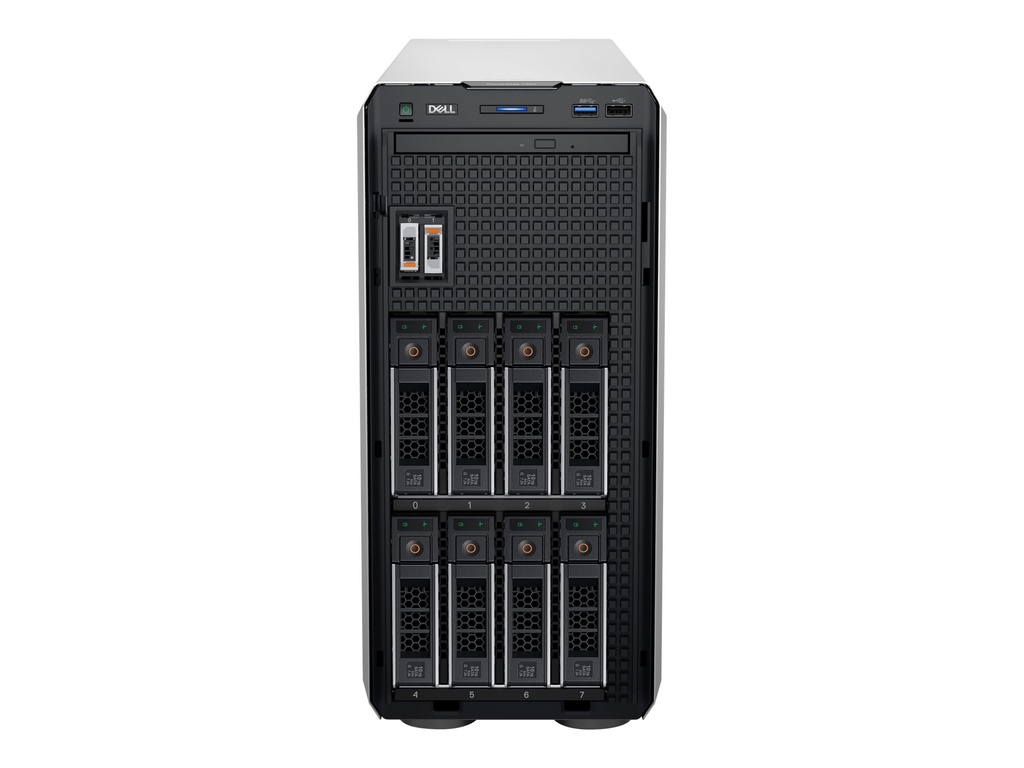 Dell PowerEdge T350 - Server - Tower - 1-Weg - 1 x Xeon E-2314 / 2.8 GHz - RAM 16 GB - SAS - Hot-Swap 8.9 cm (3.5")