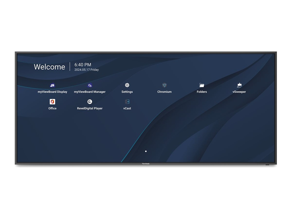 ViewSonic CDE105UW - 267 cm (105") Diagonalklasse LCD-Display mit LED-Hintergrundbeleuchtung - Digital Signage - mit Integrierter Mediaplayer / optionale Slot-in-PC-Funktionalität - Android - 5K UHD (2160p)