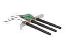 Delock PCI Express Card > 1 x internal M.2 Key A Slot with 3 external Antennas