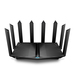TP-LINK Archer AX6600 Tri-Band Wi-Fi 6 Router - Wi-Fi 6 (802.11ax) - Tri-Band (2,4 GHz / 5 GHz / 5 GHz) - Ethernet/LAN - Schwarz - Tabletop-Router