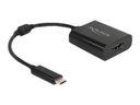 Delock Videoadapter - 24 pin USB-C männlich zu HDMI weiblich - 15 cm - Schwarz - unterstützt 8K 30 Hz (7680 x 4320)