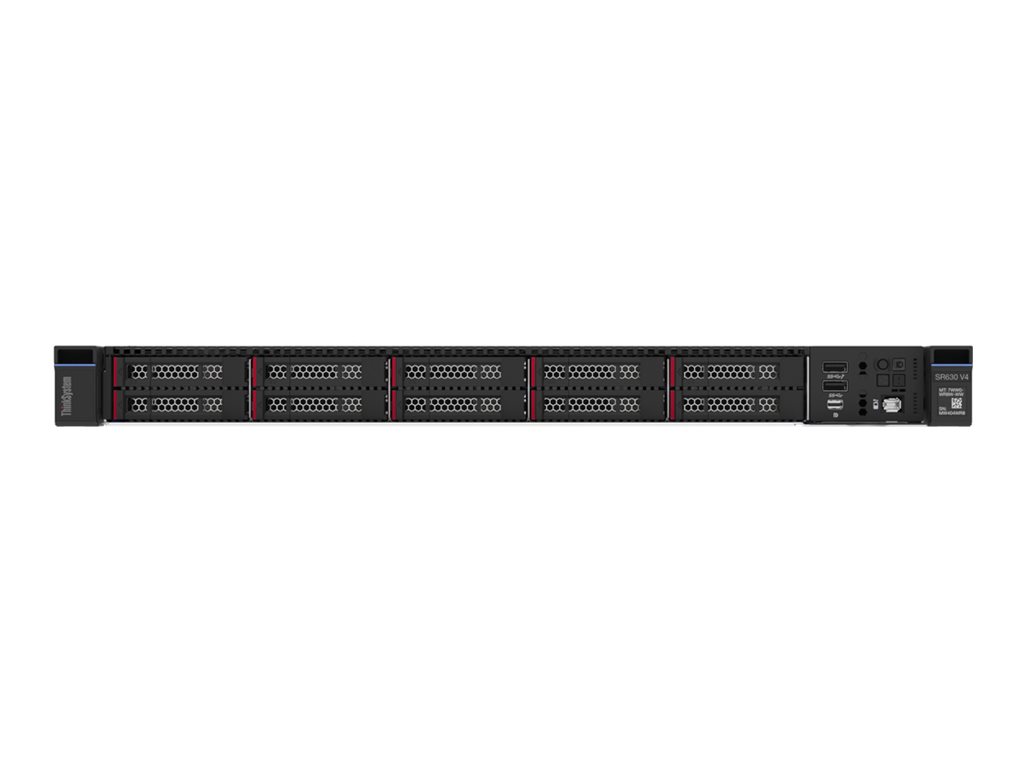 Lenovo ThinkSystem SR630 V4 7DG9 - Server - Rack-Montage - 1U - zweiweg - 2 x Xeon 6766E / 1.9 GHz - RAM 1 TB - Hot-Swap 6.4 cm (2.5")