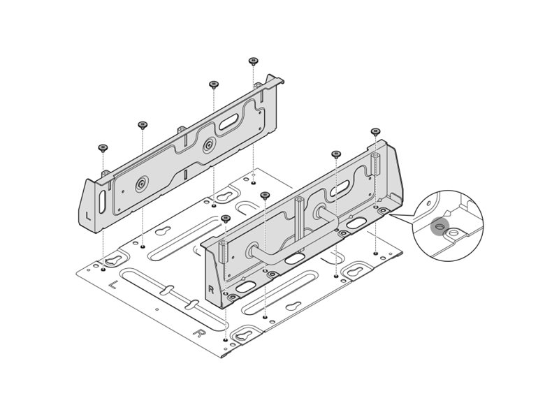 Lenovo Server-Montagehalterung (horizontal