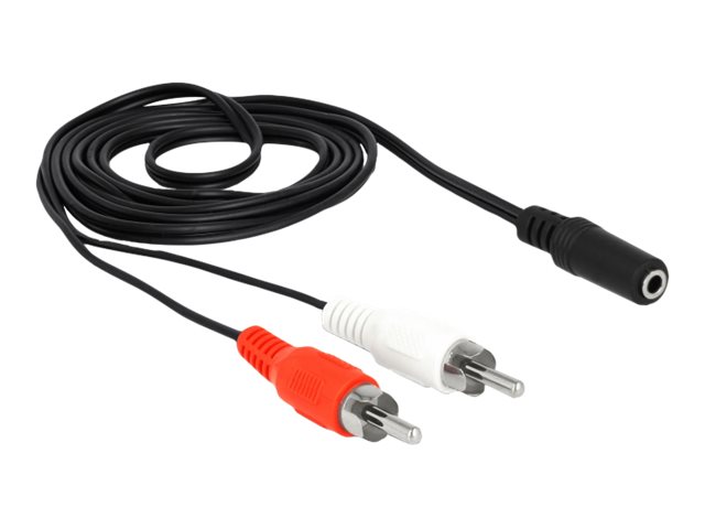 Delock Audiokabel - RCA männlich zu mini-phone stereo 3.5 mm weiblich