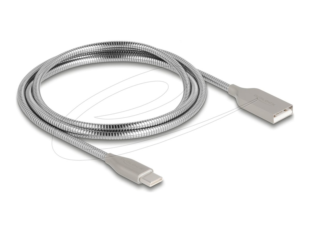 Delock USB-Kabel - USB (M) zu USB-C (M) - USB 2.0 - 20 V - 3 A - 1 m - USB Power Delivery (60W)