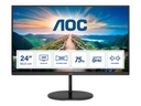 AOC Q24V4EA - LED-Monitor - 61 cm (24") - 2560 x 1440 QHD @ 75 Hz