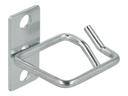 Delock Cable bracket 40 x 40 mm with laterally offset mounting plate metal