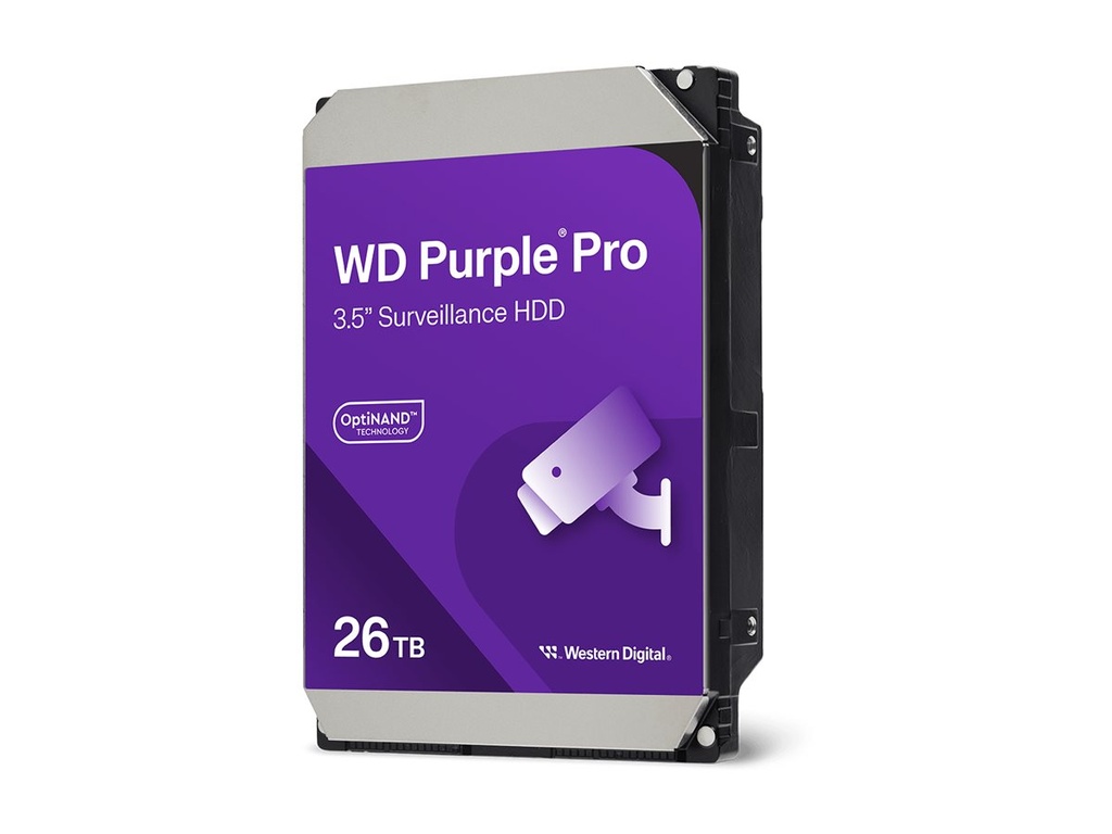 WD Purple Pro WD260PURP - Festplatte - 26 TB - Überwachung, intelligente Videoübertragung - intern - 3.5" (8.9 cm)