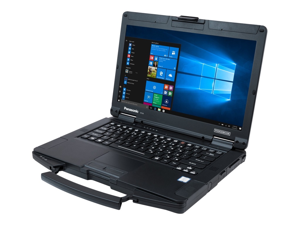 Panasonic Toughbook 55 - Robust - 180°-Scharnierdesign - Intel Core i5 1145G7 / 2.6 GHz - vPro - Win 11 Pro - Intel Iris Xe Grafik - 8 GB RAM - 512 GB SSD TCG Opal Encryption, NVMe - 35.6 cm (14")