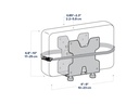 Ergotron Mini-PC-Halterung - an Wandschiene