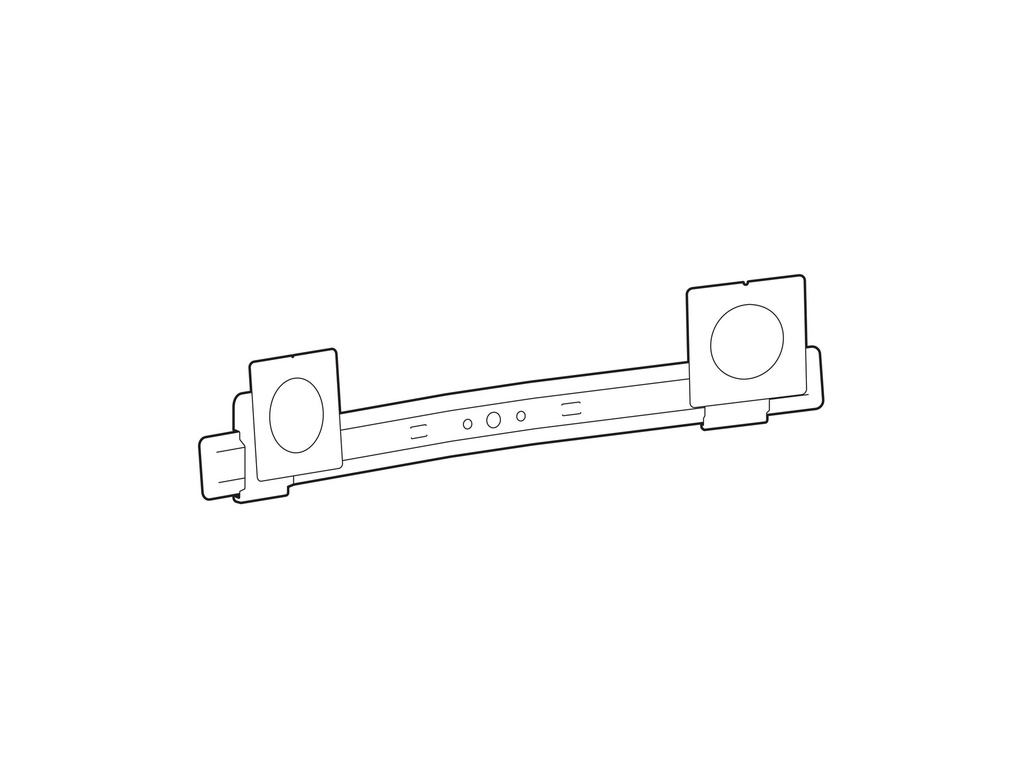 Ergotron LX Pro - Befestigungskit (Bogen, 2 Drehgelenke, Befestigungsmaterialien) - für Flachbildschirm - Dual Direct, Umrüstkit - weiß - Bildschirmgröße: 68.6 cm (27")