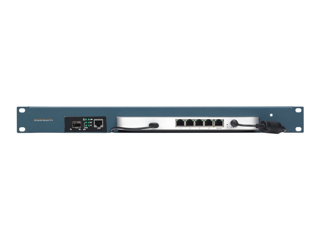 Rackmount.IT CISRACK RM-CI-T4-MC - Montagesatz für Netzwerkgeräte - Rack montierbar - Metallisch Blau - 1U - 48.3 cm (19")