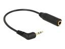 Delock Audio-Adapter - Stereo Mikro-Stecker weiblich zu mini-phone stereo 3.5 mm männlich