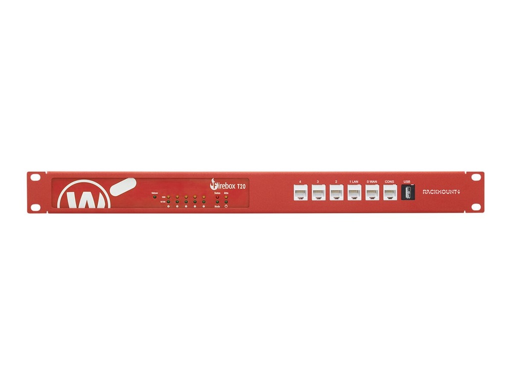 Rackmount.IT RM-WG-T6 - Montagesatz für Netzwerkgeräte - Rack montierbar - WatchGuard Red - 1U - 48.3 cm (19")