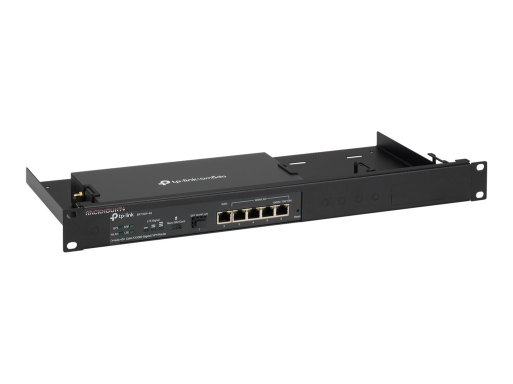 Rackmount.IT RM-OM-T2 - Montagesatz für Netzwerkgeräte - Rack montierbar - Jet Black - 1U - 48.3 cm (19")