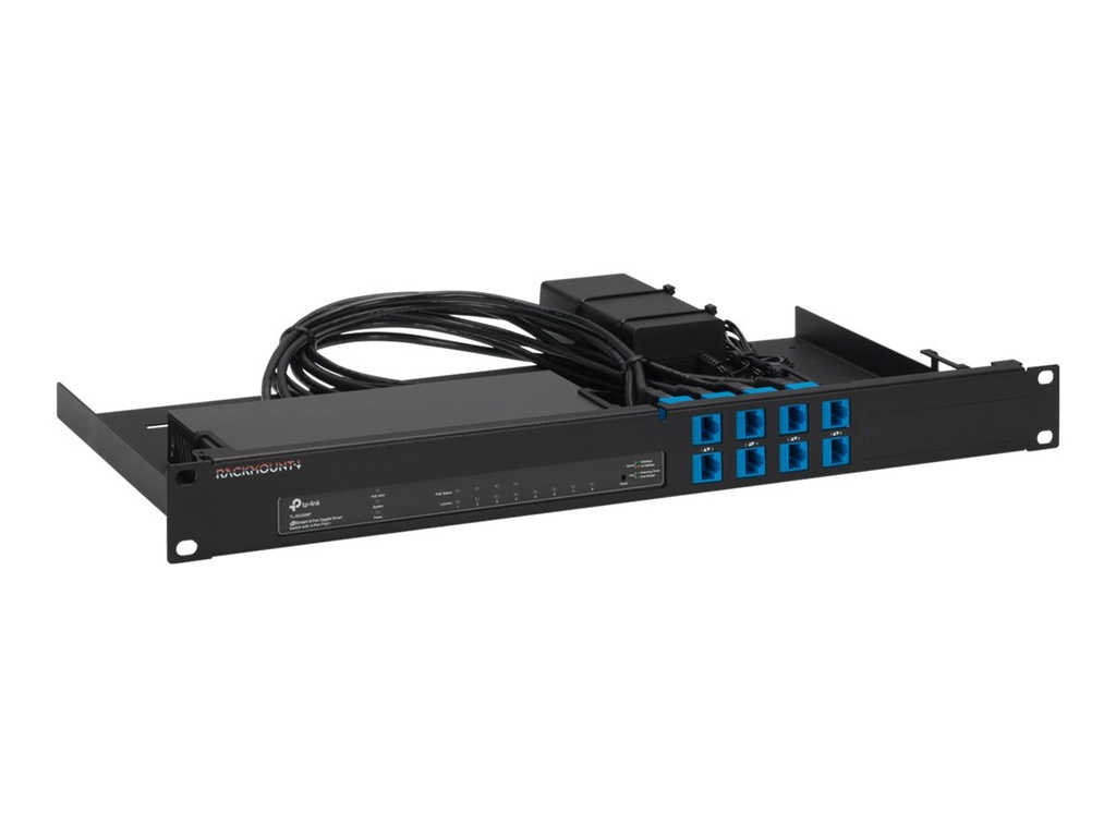 Rackmount.IT RM-OM-T3 - Montagesatz für Netzwerkgeräte - Rack montierbar - Jet Black - 1U - 48.3 cm (19")