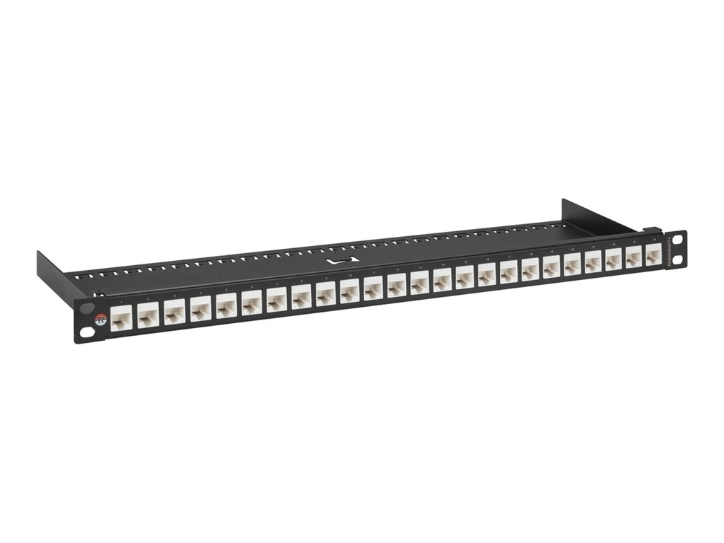 Rackmount.IT Patch Panel - mit Kabelmanagement - Jet Black - 0.6 - 48.3 cm (19")