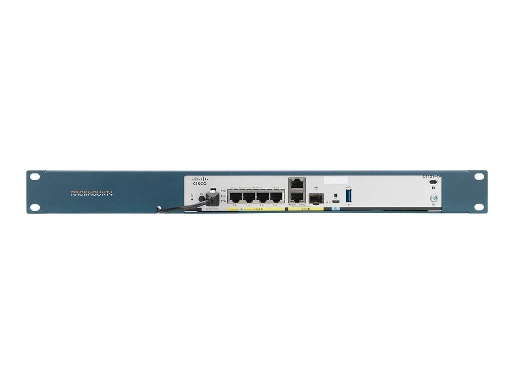Rackmount.IT CISRACK RM-CI-T10 - Montagesatz für Netzwerkgeräte - Rack montierbar - Metallisch Blau - 1U - 48.3 cm (19")